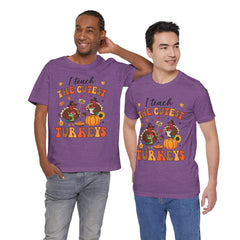 I Teach The Cutest Turkeys Teacher  Thanksgiving Appreciation T-Shirt