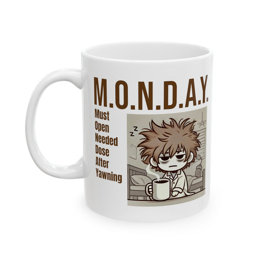 MONDAY Definition Funny Graphic Ceramic Mug, (11oz, 15oz)