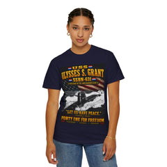 USS Ulysses S. Grant SSBN-631 41 For Freedom T-Shirt — "Let Us Have Peace" Quote