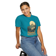 Yosemite National Park Graphic, Comfort Colors Soft Relaxed Fit Unisex Garment-Dyed T-shirt