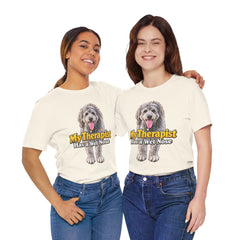 My Therapist Has A Wet Nose Personalized with your dog(s) image T-Shirt
