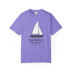 Hempstead Bay Sailing Club Graphic T-Shirt — "Real Sailors Fly Scots" Nautical Tee