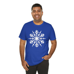 Let It Snow Galaxy Snowflake T-Shirt — Christmas Winter Starburst Tee