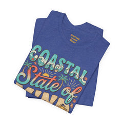 Coastal State of Mind Tee — Retro Beach Graphic T-Shirt