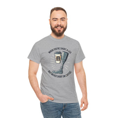 Amputee Coffee Humor - Unisex Heavy Cotton Tee