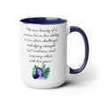 The true beauty of a woman lies in her ability to rise above, Quote Mug, 15oz ceramic mug, gift for her, gift for daughterr, gift for Mom