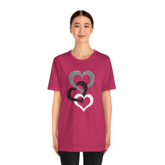 Triple Heart Design Tee