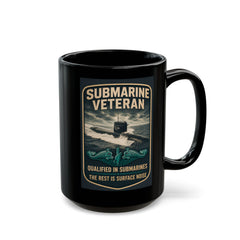Submarine Veteran SSBN 636 Mug — "Qualified in Submarines, The Rest Is Surface Noise"