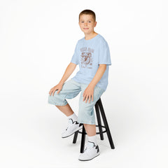 Graphic Kids Tee - Messy Hair Don't Care Sheep