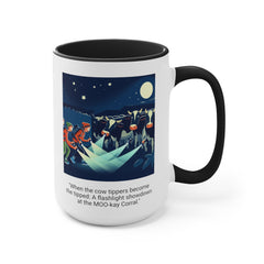 COW TIPPING Awareness - Accent Mugs | Cow Tipping Is Real, Bovine Humor. Gift For Him, Gift For Her, Farm Humor, Cow Fan Gift, Farm Animal