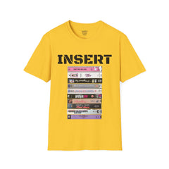 THE 80S VHS Tape Stack  - Unisex Softstyle T Shirt