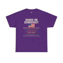 Hands-On Democracy Unisex Heavy Cotton Tee - Political Statement Shirt