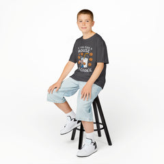 Kids Heavy Cotton™ Tee - "If You Give a Mouse a Cookie" - Fun Cartoon Shirt for Young Readers