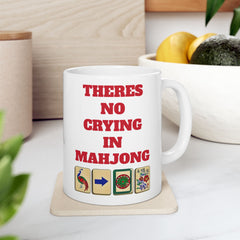 Funny Mahjong Ceramic Mug - 11oz & 15oz Sizes - Perfect Gift for Mahjong Players