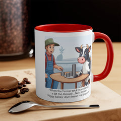 COW TIPPING Awareness - Accent Mugs | Cow Tipping Is Real, Bovine Humor. Gift For Him, Gift For Her, Farm Humor, Cow Fan Gift, Farm Animal