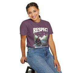 Bigfoot and Alien Outdoor Canoe Adventure - Respect The Locals T-Shirt