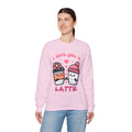 Woman's I Love You A Latte Valentine - Unisex Heavy Blend™ Crewneck Sweatshirt