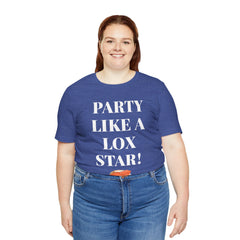 Funny Jewish Humor Party Like A Lox Star Graphic Tee