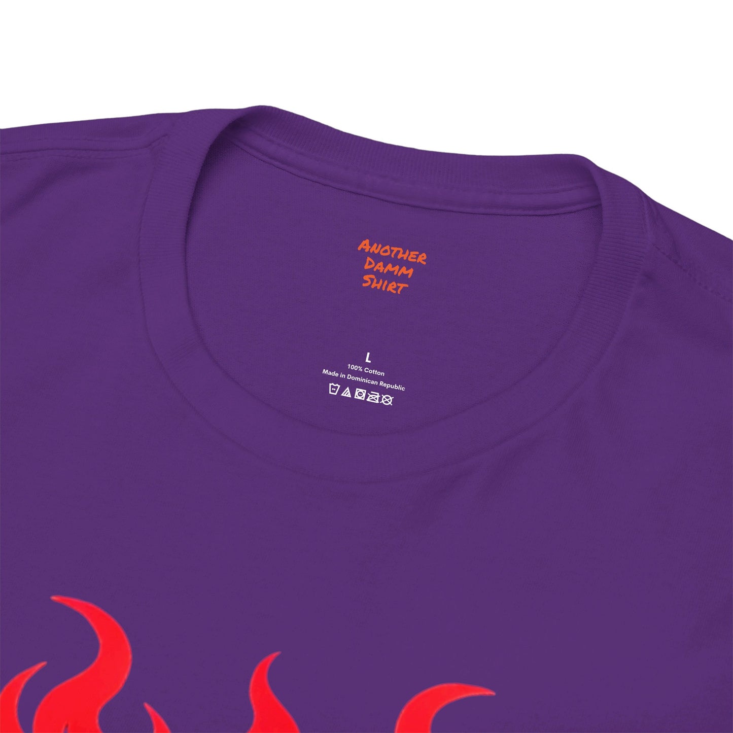 Flaming Fire Dragon - Graphic Unisex Heavy Cotton Tee