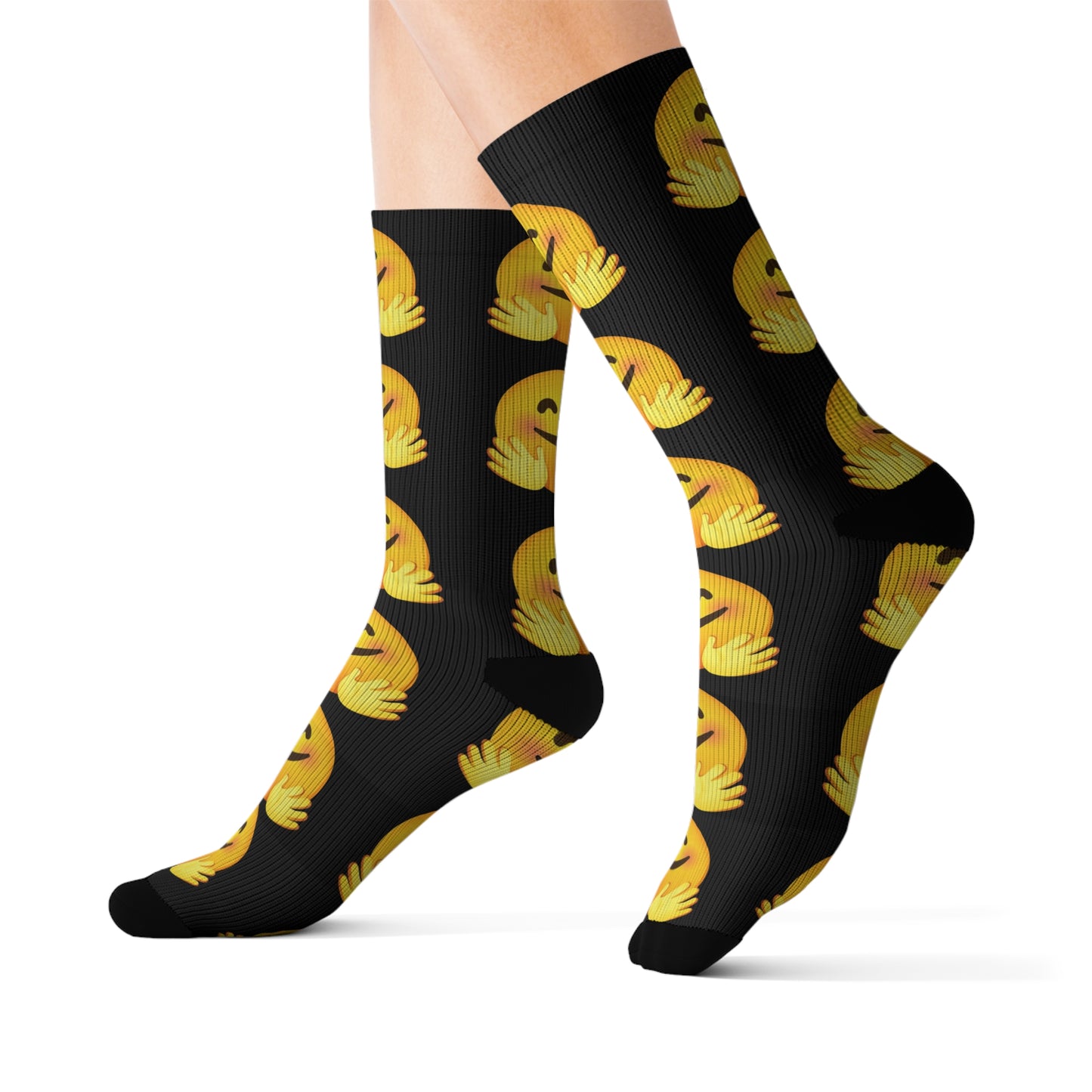 Emoji with Hands - Graphic Sublimation Socks