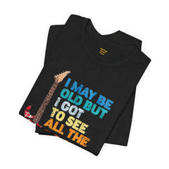 Vintage Rock Band Graphic Tee - 'I May Be Old, But I Got to See All the Cool Bands'
