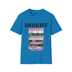 THE 80S VHS Tape Stack  - Unisex Softstyle T Shirt