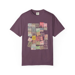 Classic Rock Concert Tickets  Garment-Dyed T-shirt