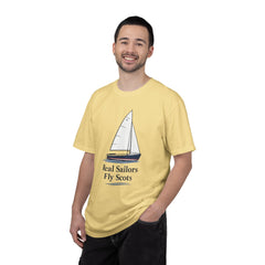 Hempstead Bay Sailing Club Graphic T-Shirt — "Real Sailors Fly Scots" Nautical Tee