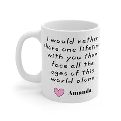 I would rather share one lifetime with you | LOR Movie Quote,Valentine Gift,Gift For Him,Anniversary Gift,Boyfriend Gift,Husband Gift