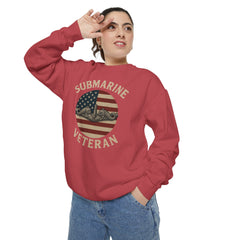Vintage Submarine Veteran Sweatshirt, Unisex Crewneck, Comfortable Casual Wear, Perfect Gift for Veterans, Military Appreciation