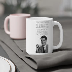 Office humor mug, irony coffee mug, gift for boss, corporate gag gift, unique office mug, work mug, coworker gift idea, sarcastic mug gift