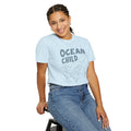 Dolphins, Ocean Child -  Graphic Unisex Garment-Dyed T-shirt