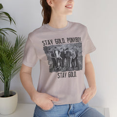 The Outsiders Shirt, Front and Back Images, Greasers Characters Shirt, Unisex Jersey Short Sleeve Tee