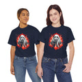 Fiery Fire Ghost - Graphic Unisex Heavy Cotton Tee