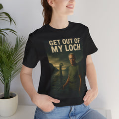 Get Out Of My Loch Nostalgic Graphic Tee. Clint Eastwood Satire Tee
