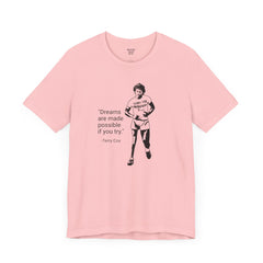 Terry Fox Inspirational Amputee Quote - Unisex Short Sleeve Tee,Amputee Awareness,Gift For Him,Gift For Her,Leg Amputee,Limb Loss Awareness