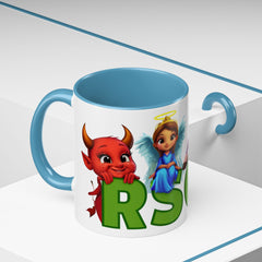 Russell Sage College Mascot Characters 11oz or 15 oz Ceramic Mug - Personalize your mug with your grad year by entering it in the notes field before you complete your purchase
