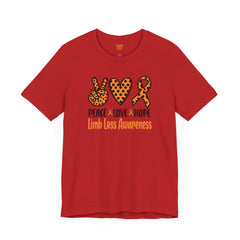 Limb Loss Awareness - Unisex Short Sleeve Tee,Amputee Awareness,Leg Amputee,Arm Amputee,Gift For Him,Gift For Her,Unique Amputee Gift