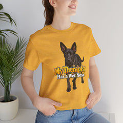 My Therapist Has A Wet Nose Personalized with your dog(s) image T-Shirt
