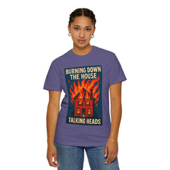 Retro Music-Inspired Unisex T-Shirt - Burning Down the House Design