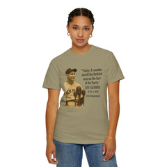 Lou Gehrig Quote Tee, Unisex Garment-Dyed T-Shirt, ALS Awareness Shirt, Vintage Baseball Top, Inspirational Graphic Tee