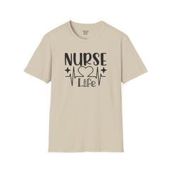 Nurse Life - Unisex Softstyle T-Shirt | Nurse Awareness,Medical Wear,Gift For Him,Scrubs Lover, RN, Hospital Staff Gift,Gift For Her