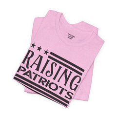 Raising Patriots Tee – Americana Stars & Stripes Family Pride T-Shirt