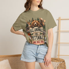 All Animals Are Pettable T-Shirt – Funny Animal Lover Wildlife Design