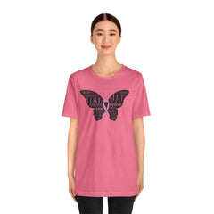 Butterfly Cancer Awareness and Survivor - Unisex Jersey Short Sleeve Tee