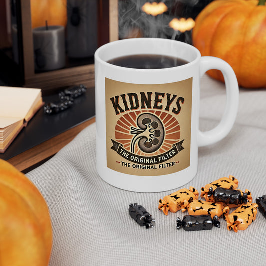 Kidneys The Original Filter, Graphic Ceramic Mug, (11oz, 15oz)