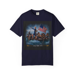T‑Shirt — 'Lead, Fight, Win' Patriot Rowers American Flag Tee