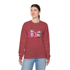 Woman's Love Coffee Valentine -  Unisex Heavy Blend™ Crewneck Sweatshirt