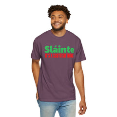 Old World Quote Unisex T-Shirt - 'Slainte It's A Scottish Thing'