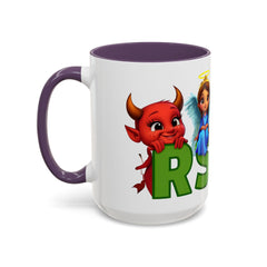 Russell Sage College Mascot Characters 11oz or 15 oz Ceramic Mug - Personalize your mug with your grad year by entering it in the notes field before you complete your purchase